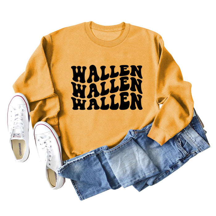 Yellow sweater (black font) / S