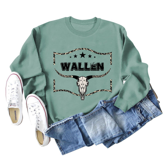 Light green sweater (black word color picture) / S