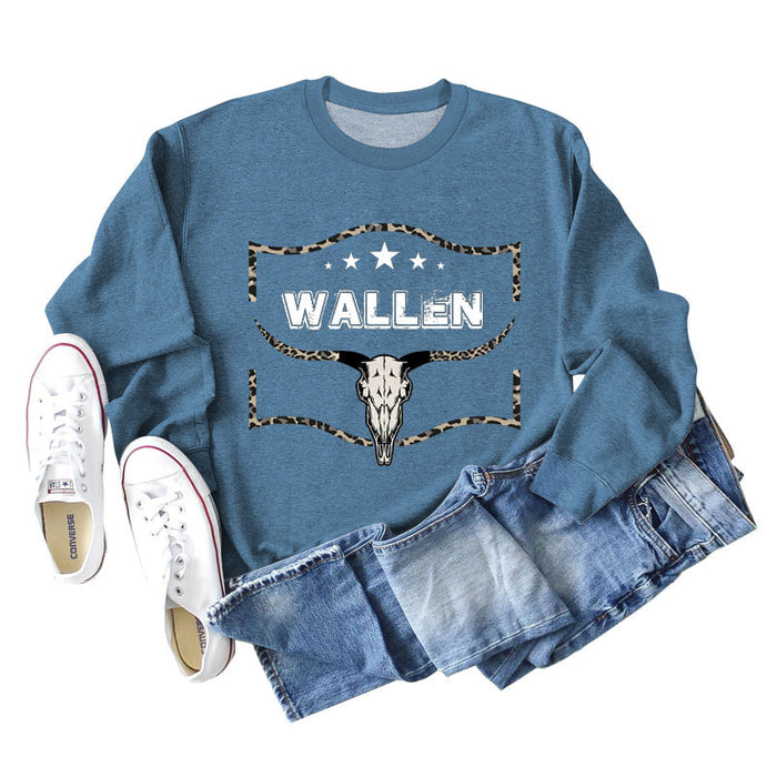 Blue sweater (white color picture) / S