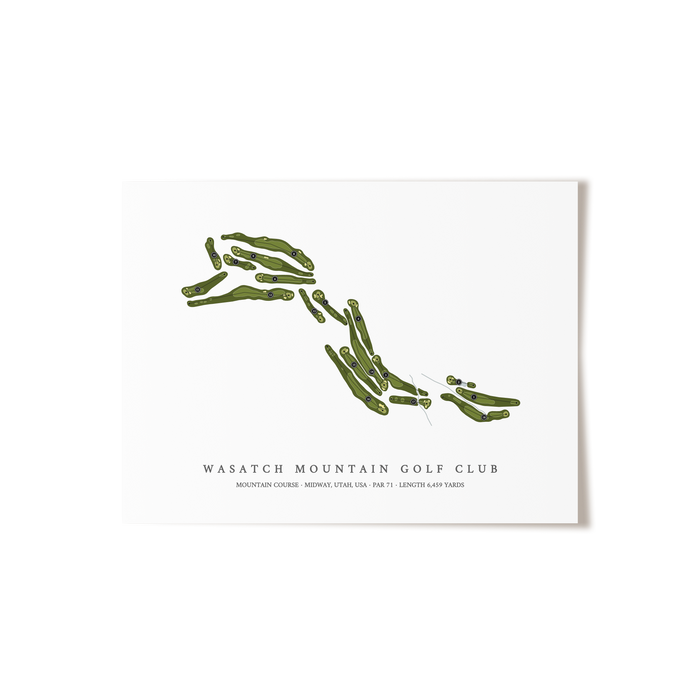 Wasatch Mountain Golf Course - Mountain Course | Golf Course Print | Unframed