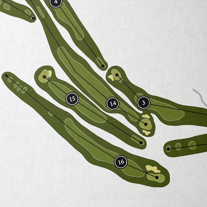 Wasatch Mountain Golf Course - Mountain Course | Golf Course Print | Close Up
