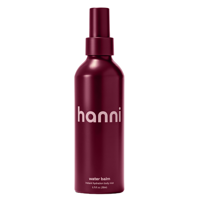 hanni water balm, spray-on body moisturizer, lightweight lotion alternative, fast absorbing body spray, natural mosquito repellent spray, water-based body mist, quick dry moisturizer, multitasking body balm, hanni skincare mist, hydrating bug repellent