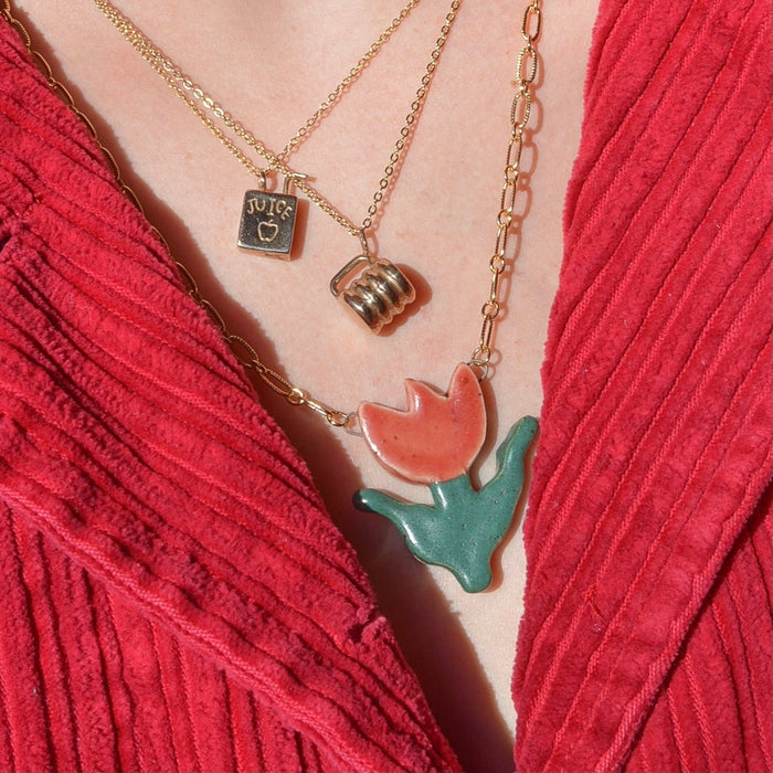 Wavy Mug Necklace - JUICE x Hannah Bartlett