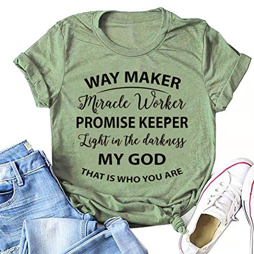 Way Maker Miracle Worker Promise Keeper Light in The Darkness My God This is Who You are T-Shirt