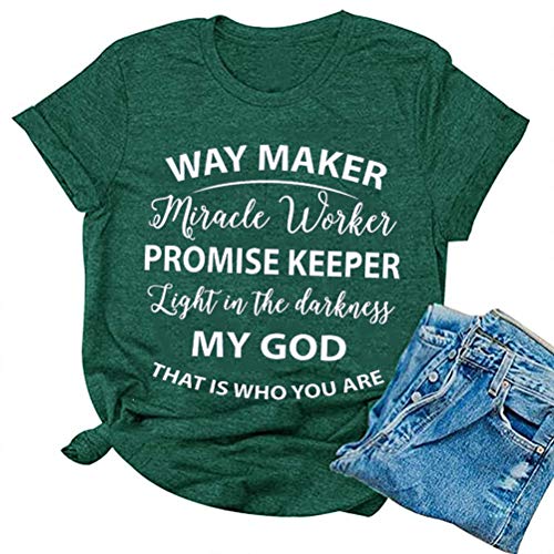 Way Maker Miracle Worker Promise Keeper Light in The Darkness My God This is Who You are T-Shirt