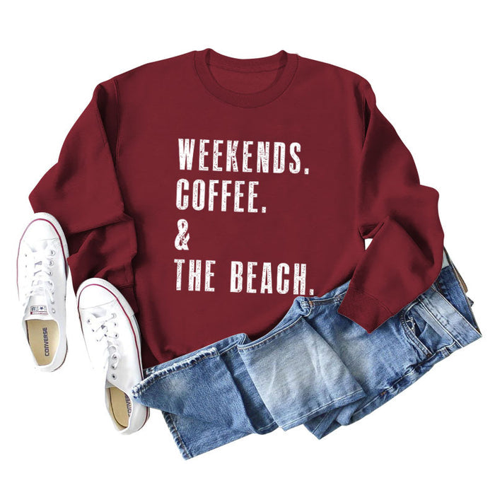 Wine red sweater (white color picture) / S