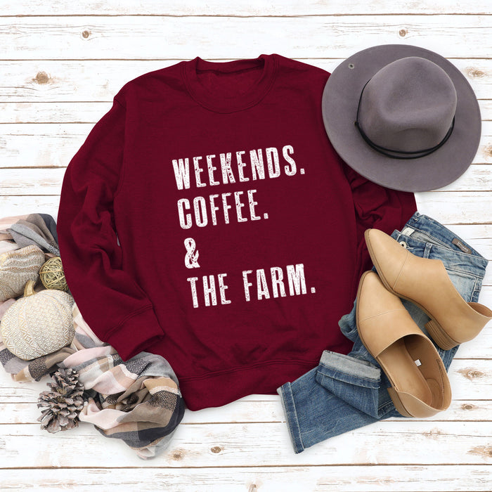 Wine red sweater (white color picture) / S