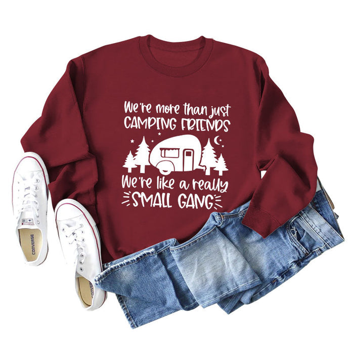 Wine red hoodie (white font) / S