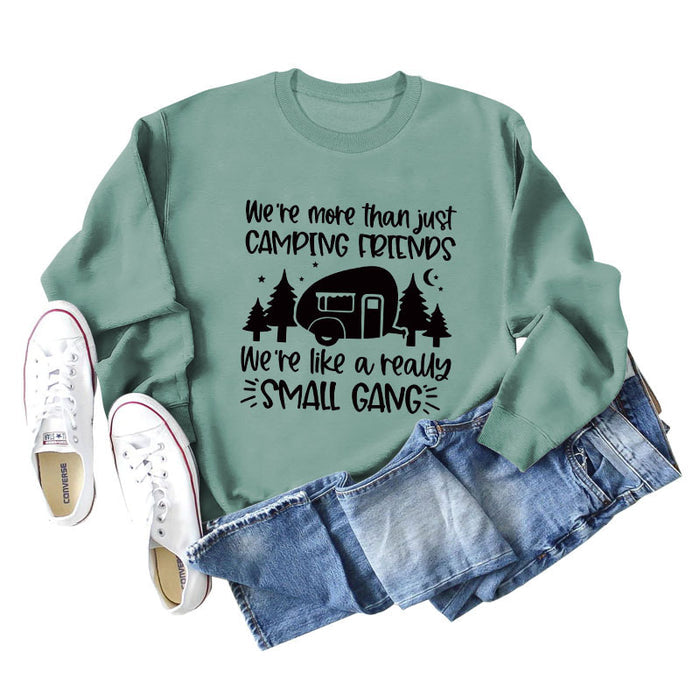 Light green sweater (black font) / S
