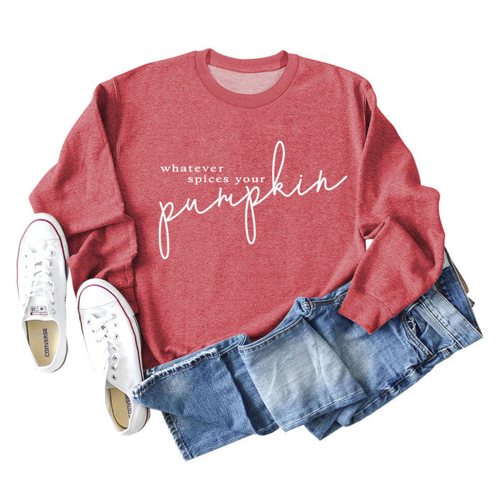 Red sweater (white font) / S