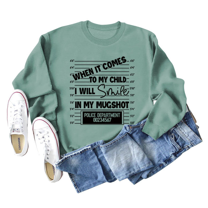 Light green sweater (black word color picture) / S