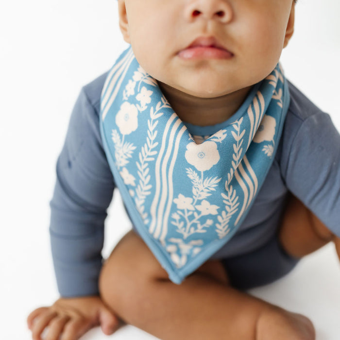 Whimsy Blue Bandana Bib