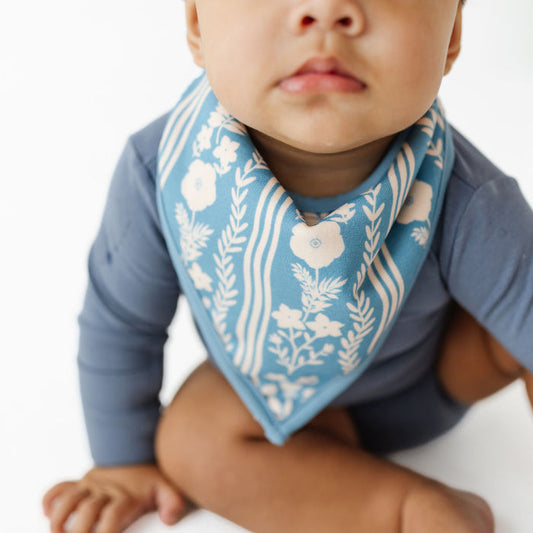 Whimsy Blue Bandana Bib
