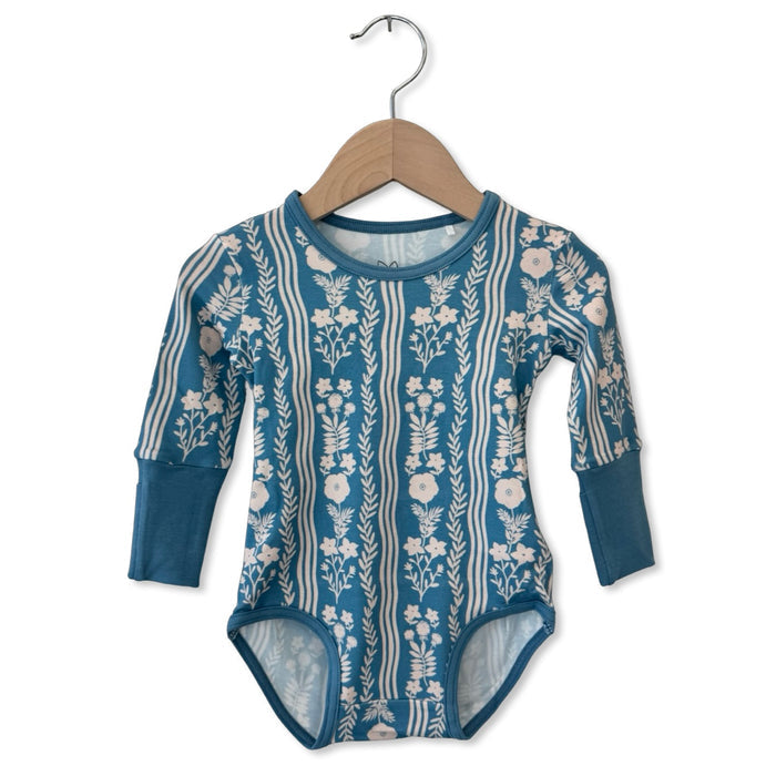 Whimsy Blue Snuggle Bug Long Sleeve Bodysuit