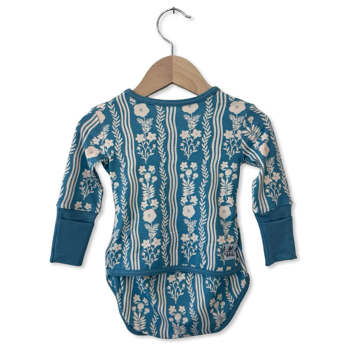 Whimsy Blue Snuggle Bug Long Sleeve Bodysuit