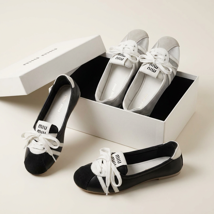 White Lace-Up Ballet Flats for Women | Canada