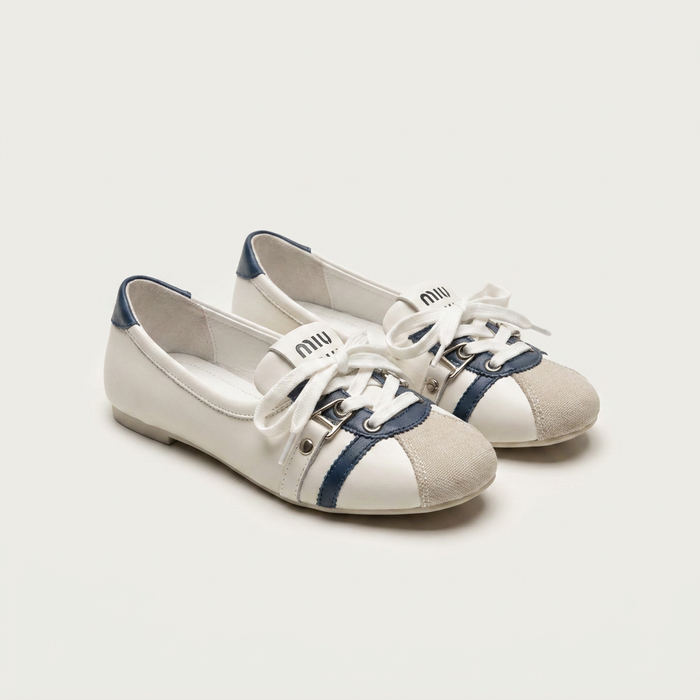 White Lace-Up Ballet Flats for Women | Canada