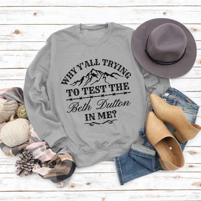 Gray sweater (black font) / S