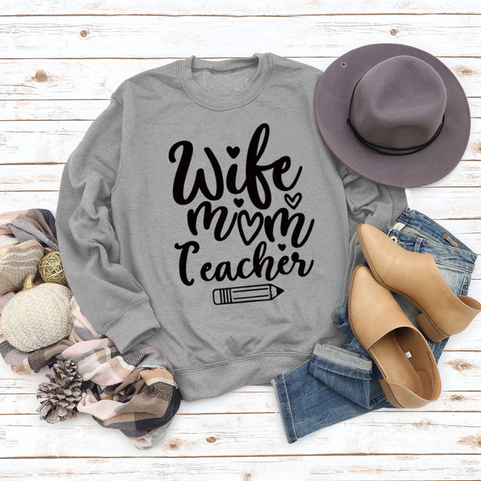 Grey sweater (black font) / S