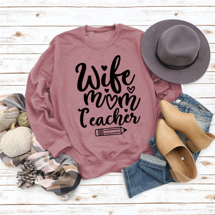 Rose gold sweater (black font) / S