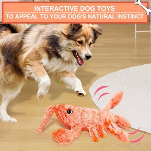Wiggly Lobster Dog Toy for Boredom Toys Pet Clever