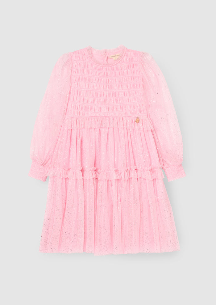 Willow Pink Balloon Sleeve Boho Dress