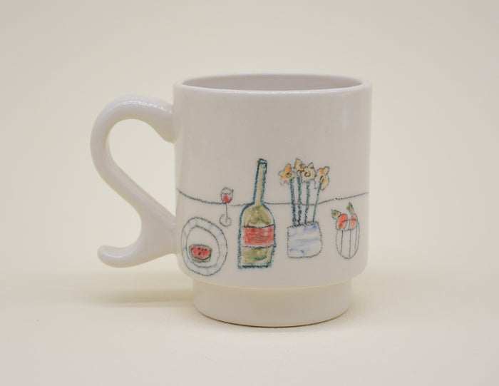 Wine and Watermelon Espresso Mug