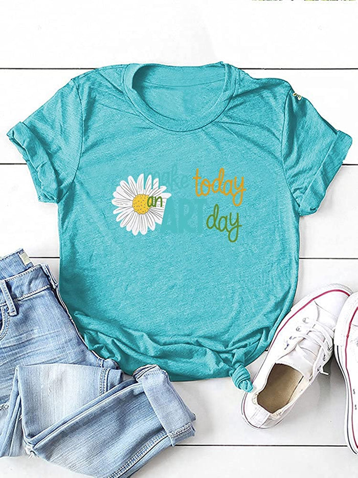 Women Art Shirt Make Today an Art Day T-Shirt