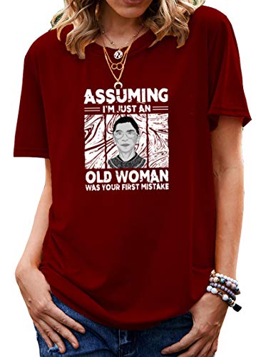 Women Assuming I'm Just an Old Lady is Your First Mistake Vintage T-Shirt