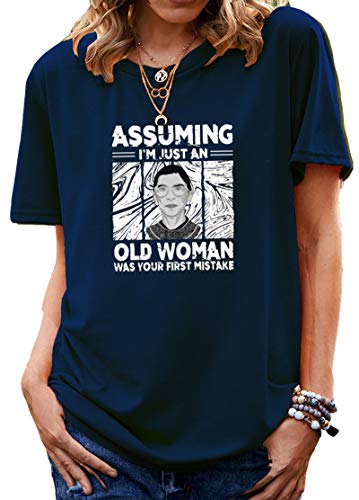 Women Assuming I'm Just an Old Lady is Your First Mistake Vintage T-Shirt