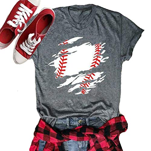Women Baseball Cute T-Shirt Graphic Shirt