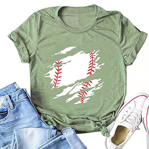 Women Baseball Cute T-Shirt Graphic Shirt