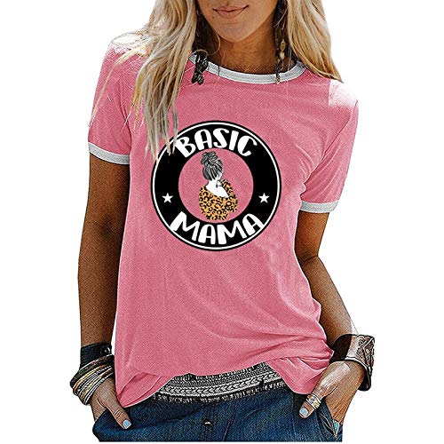 Women Basic Mama T-Shirt Mom Gift