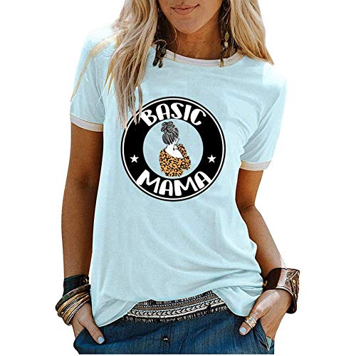 Women Basic Mama T-Shirt Mom Gift