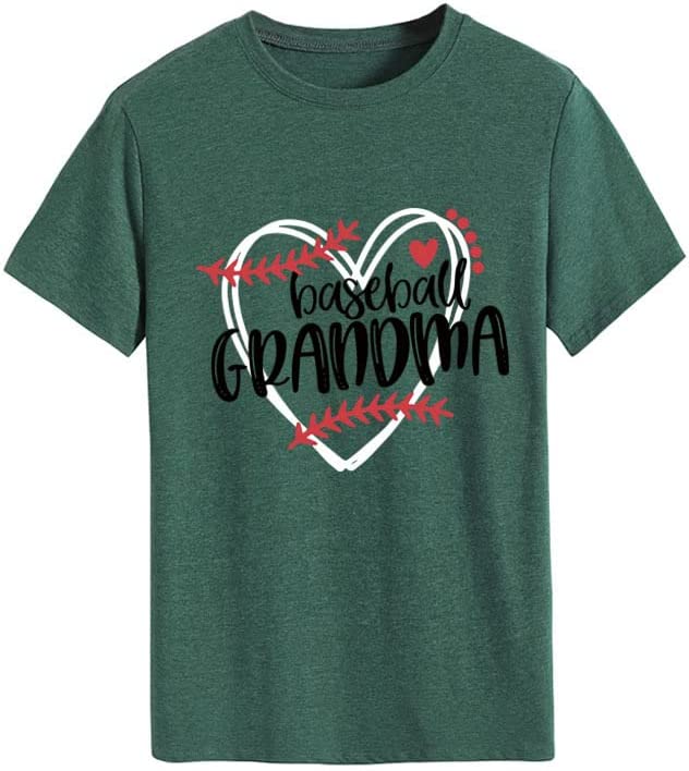 Women Basketball Grandma T-Shirt Love Heart Shirt