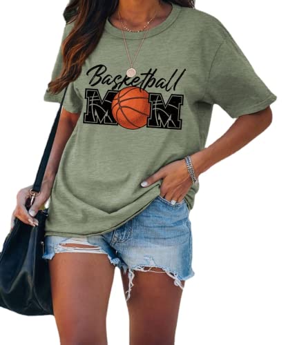 Women Basketball Mom Tshirt Tees Tops
