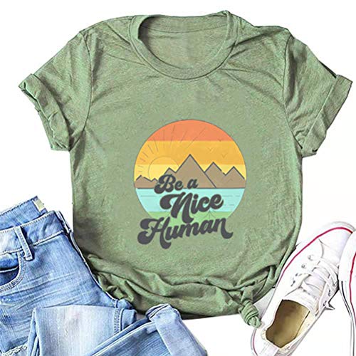 Women Be A Nice Human T-Shirt Be Kind Shirt