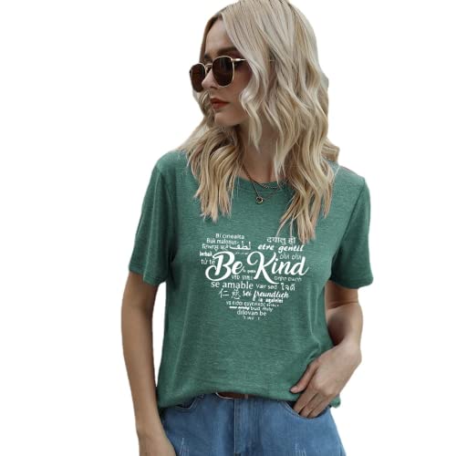 Women Be Kind Languages T-Shirt Kindness Shirt