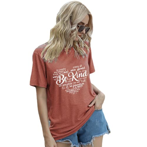 Women Be Kind Languages T-Shirt Kindness Shirt