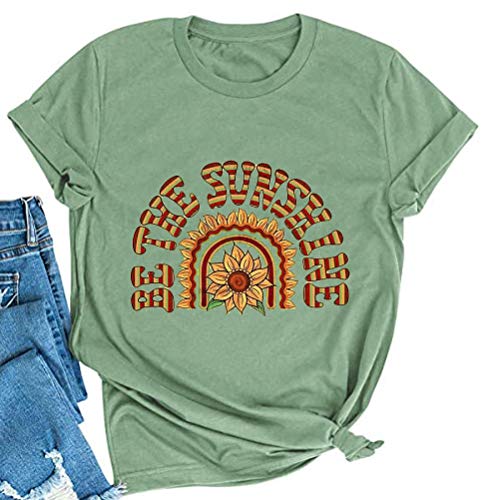 Women Be The Sunshine T-Shirt Sunflower Shirt