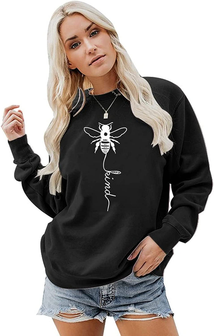 Women Bee Kind Sweatshirt Graphic Shirt