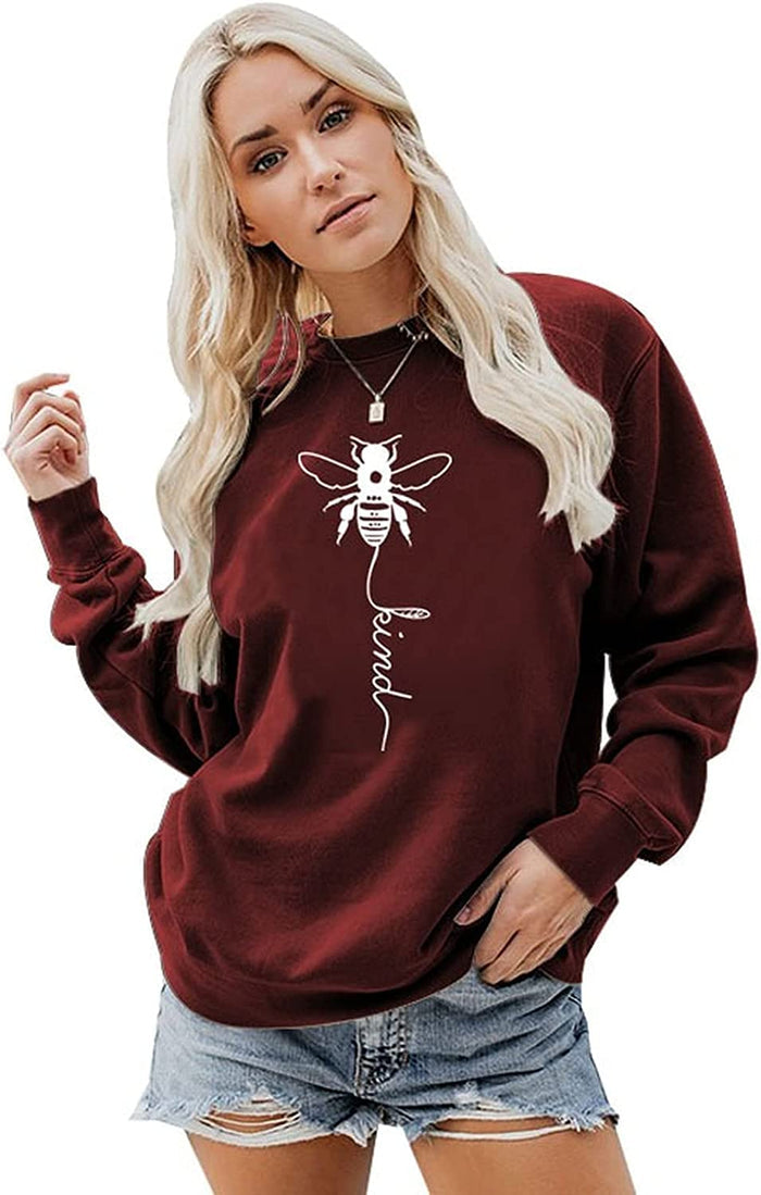 Women Bee Kind Sweatshirt Graphic Shirt