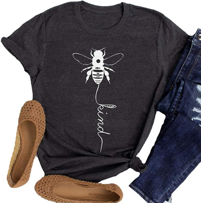 Women Bee Kind T-Shirt Graphic Shirt & Blouse