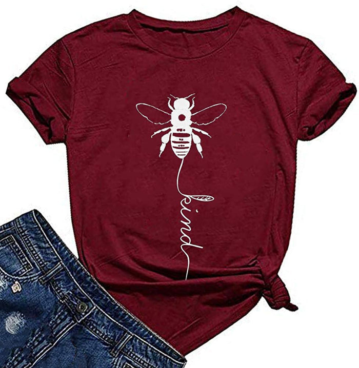 Women Bee Kind T-Shirt Graphic Shirt & Blouse