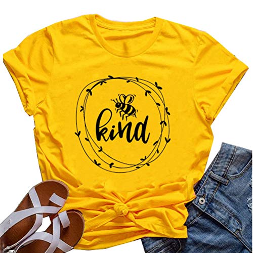 Women Bee Kind T-Shirt Graphic Shirt