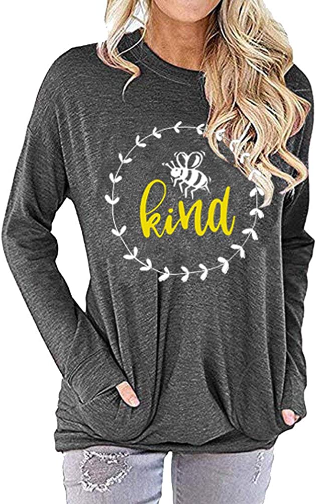 Women Bee Kind T-Shirt Graphic Shirt