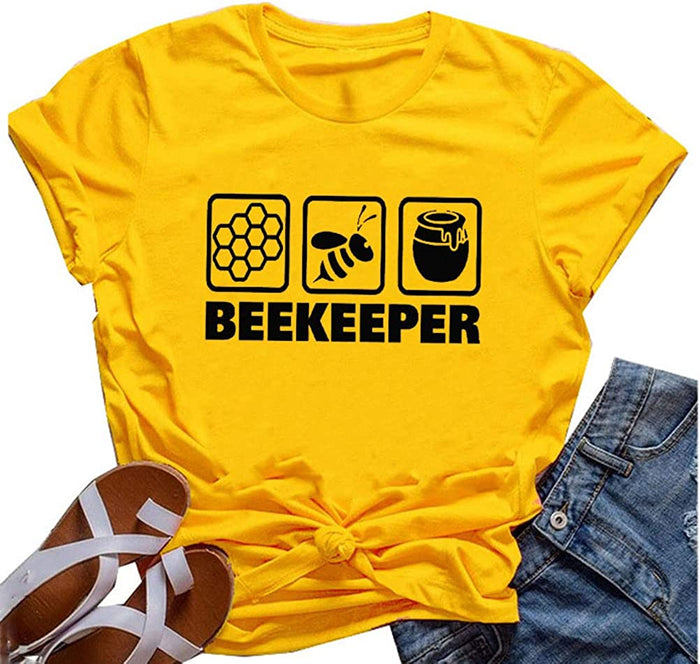 Women Beekeeper T-Shirt Save The Bees Shirt