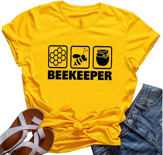 Women Beekeeper T-Shirt Save The Bees Shirt