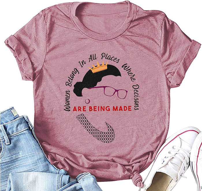 Women Belong in All Places Women Graphic T-Shirt
