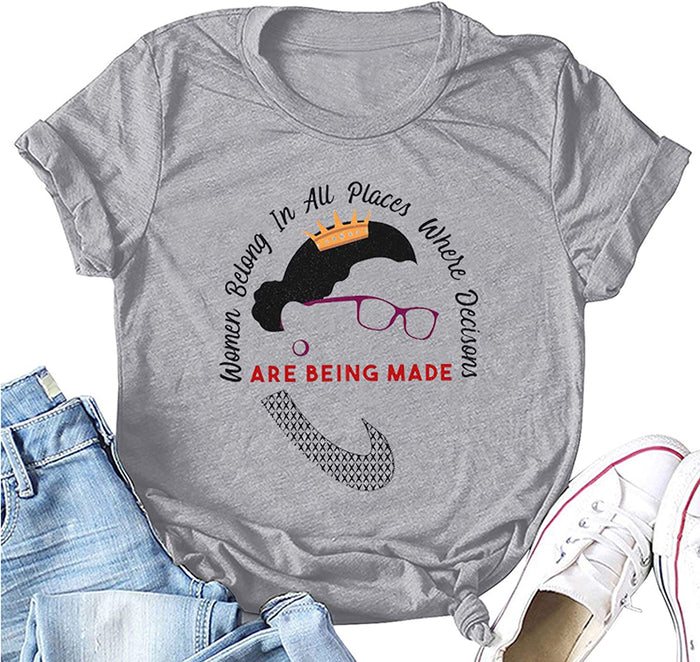 Women Belong in All Places Women Graphic T-Shirt